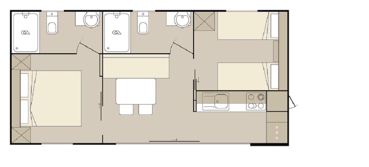 Mobile Home Starfish IV Camp Biograd Биоград на Мору Екстериор снимка